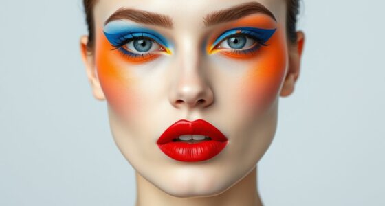 contrasting bold makeup styles