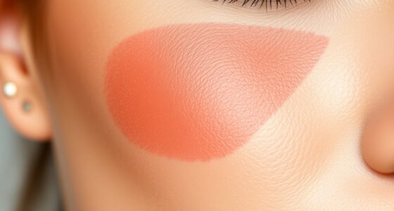 cream and powder layering