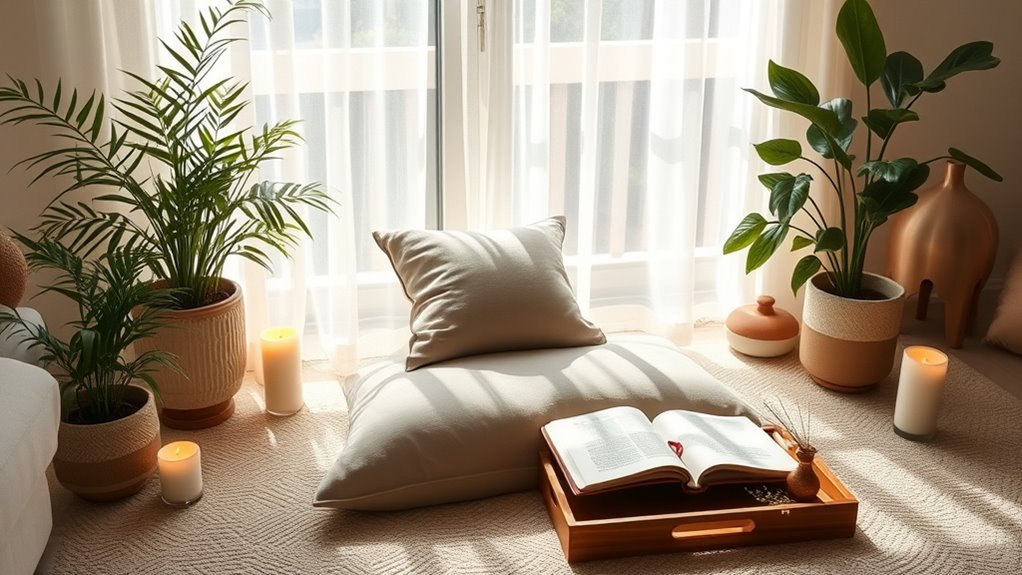 create a peaceful meditation sanctuary