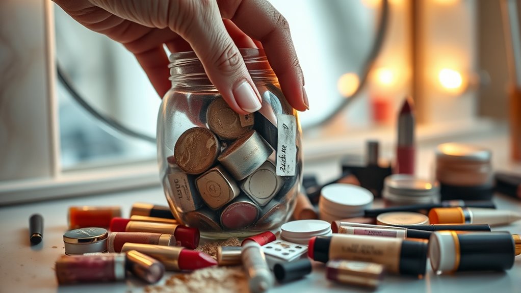 dispose expired cosmetics responsibly