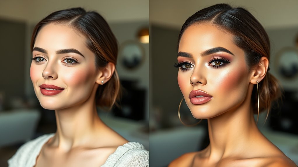 enhance features with blending