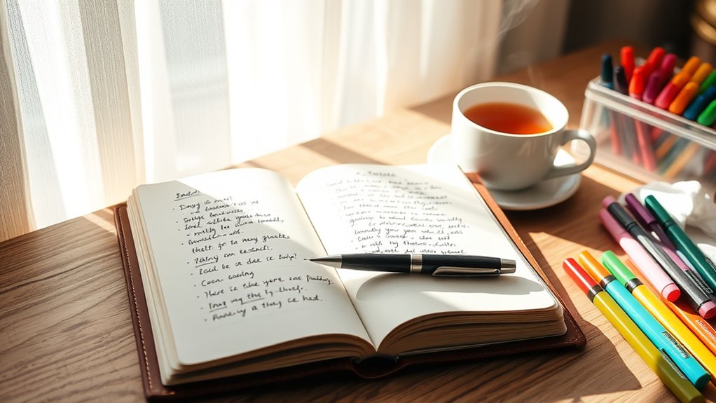 establish daily journaling routine