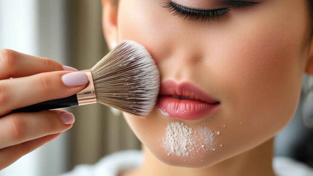 gentle powder removal techniques