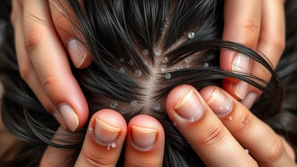 healthy scalp hair growth