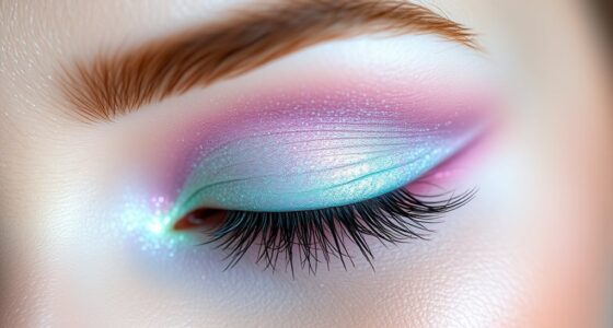 holographic shimmer pastel eyeshadows