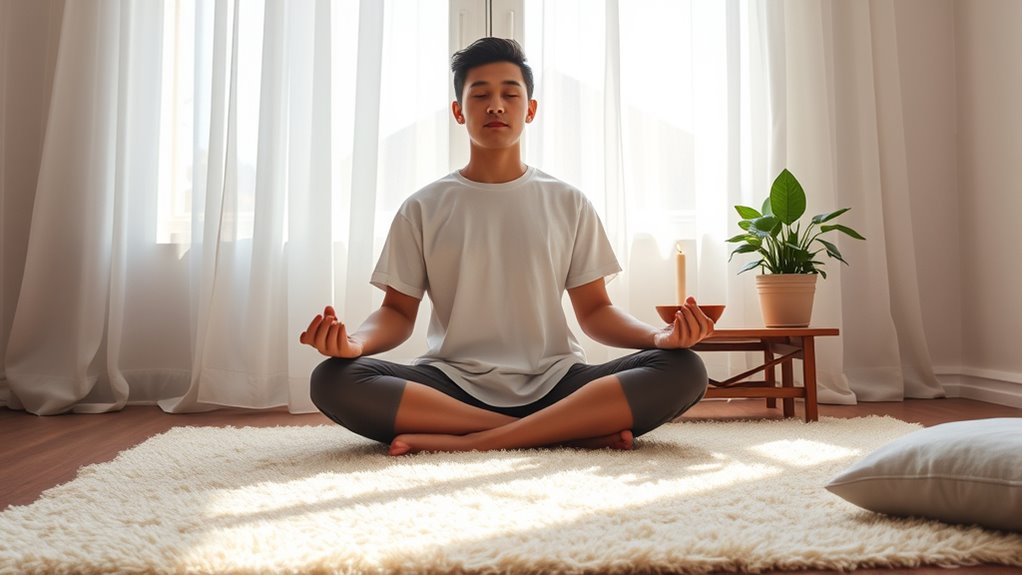 morning meditation cultivates calm