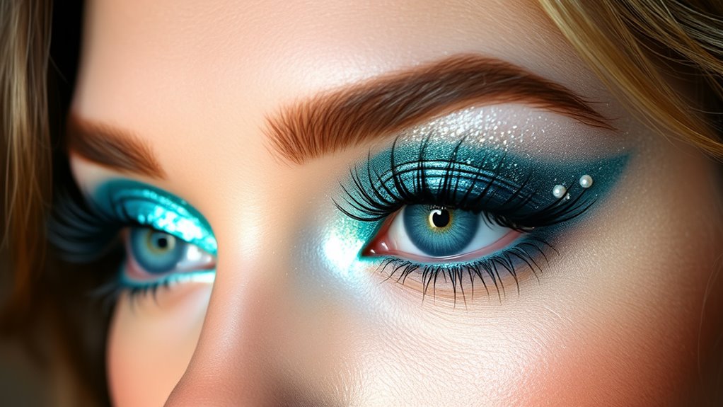 ocean inspired mermaid eye styling