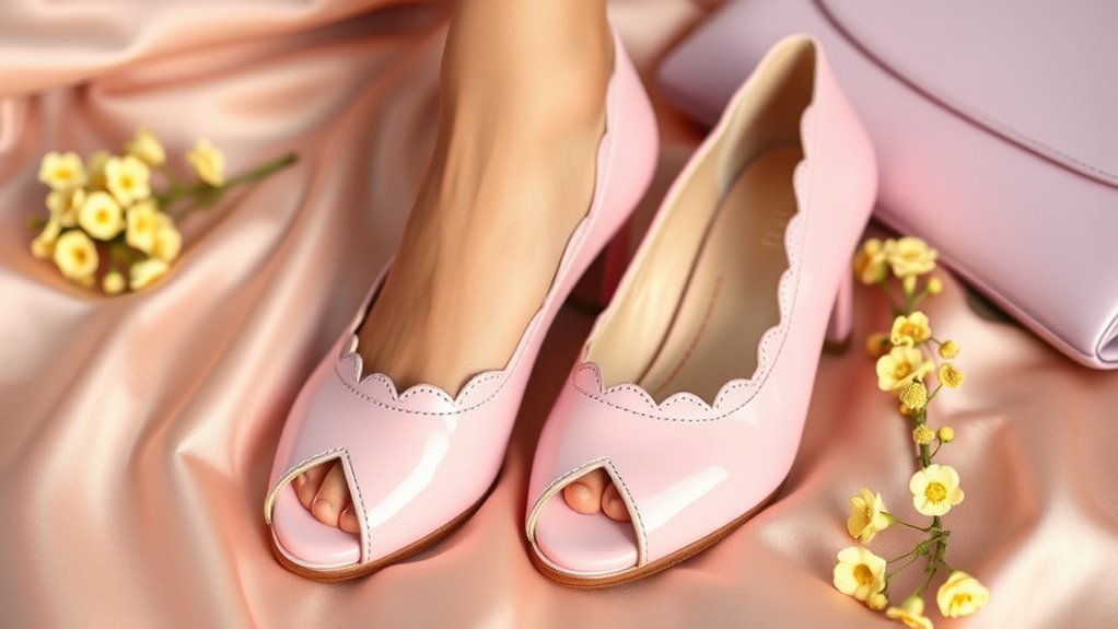 pastel shoes seasonal color pairing