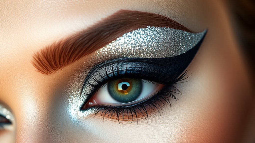 precise eyeshadow application technique