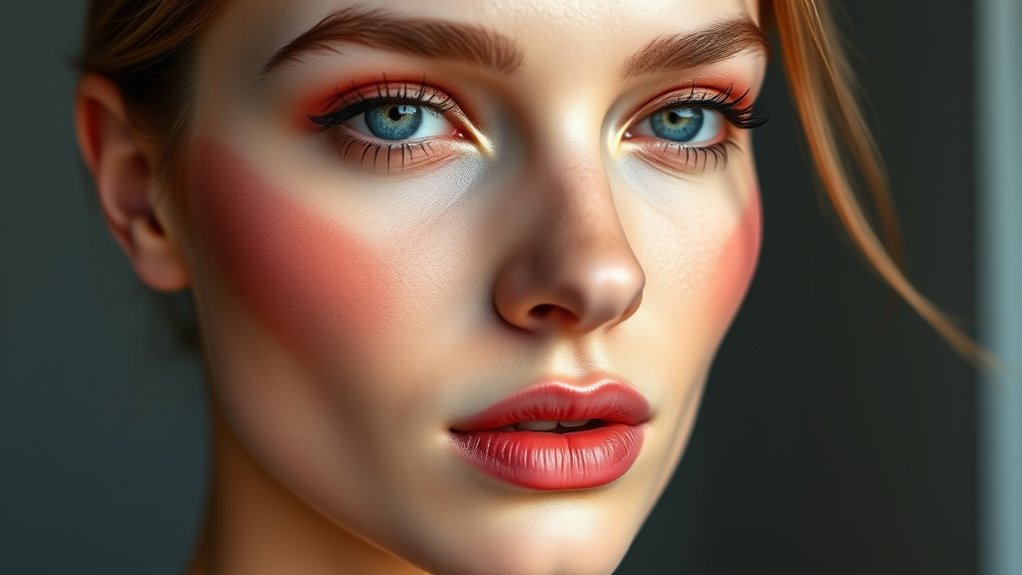 prepping skin for blush