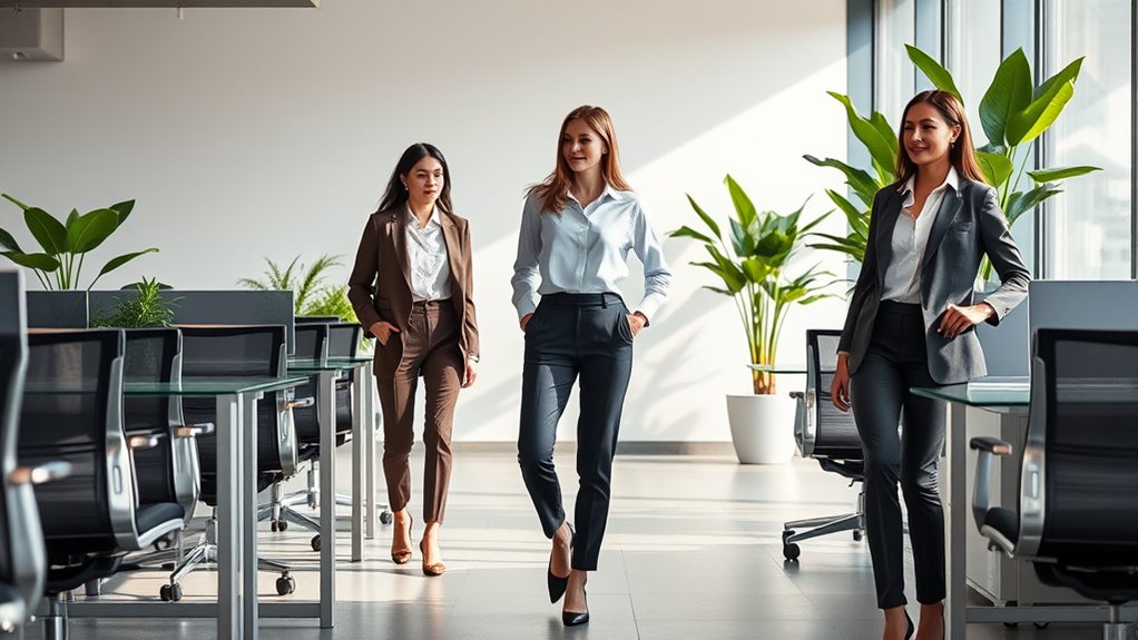 professional yet comfortable dress