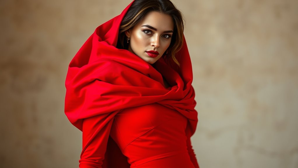 red bold passionate attention grabbing