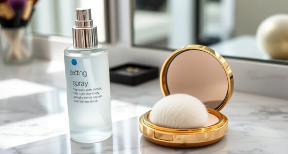 set makeup with sprays