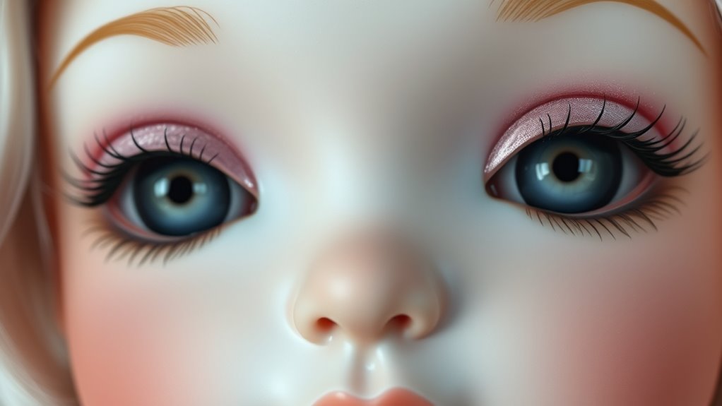 subtle blush and brows