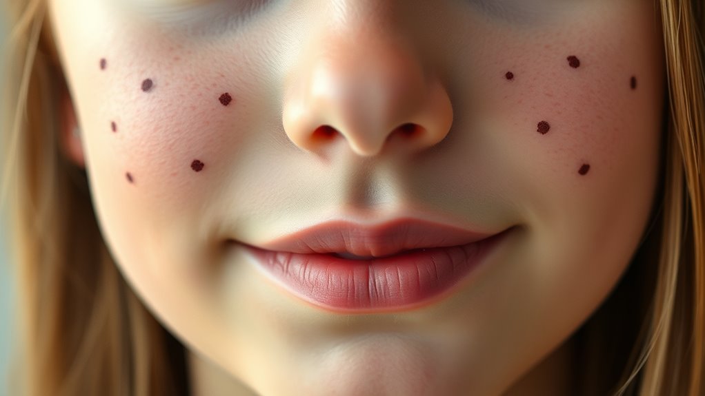 temporary dotted facial tattoos