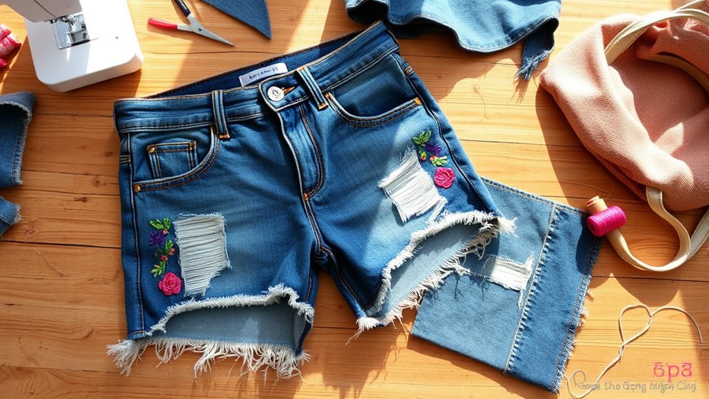 upcycled jeans make stylish