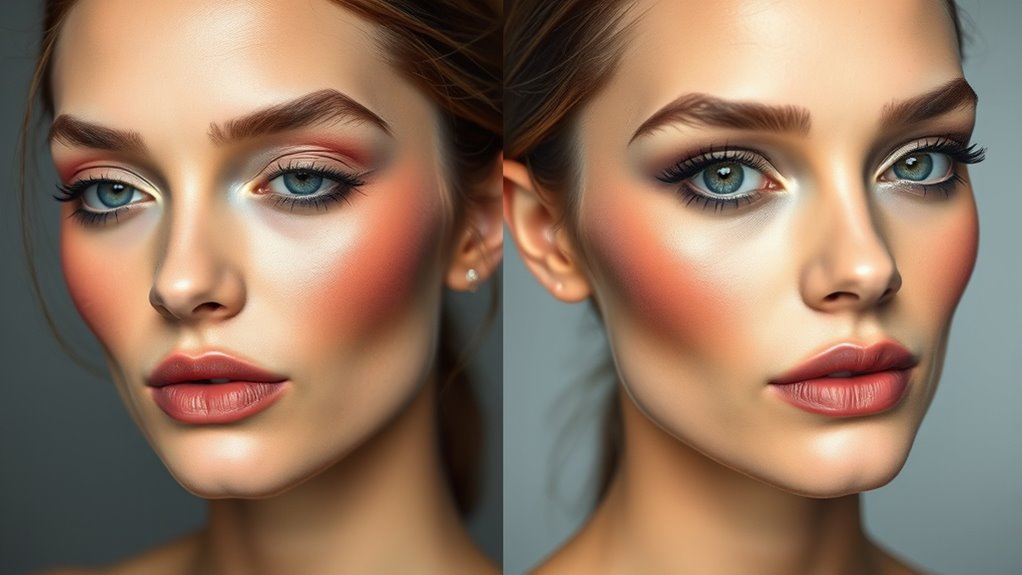 blush and highlight techniques