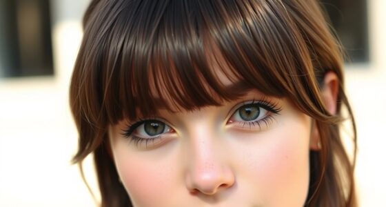 cute bold youthful fringe