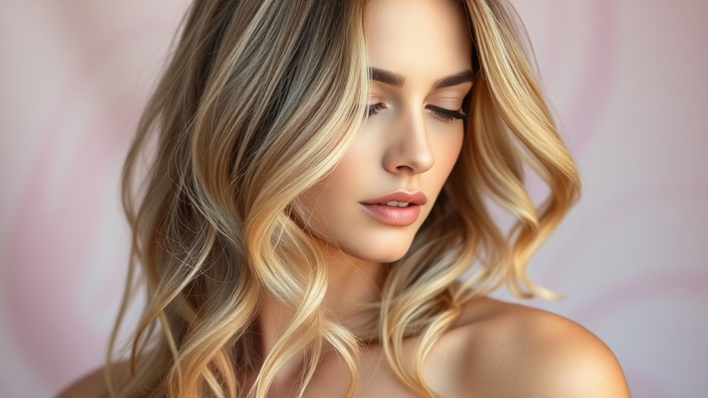 delicate braided pastel waves