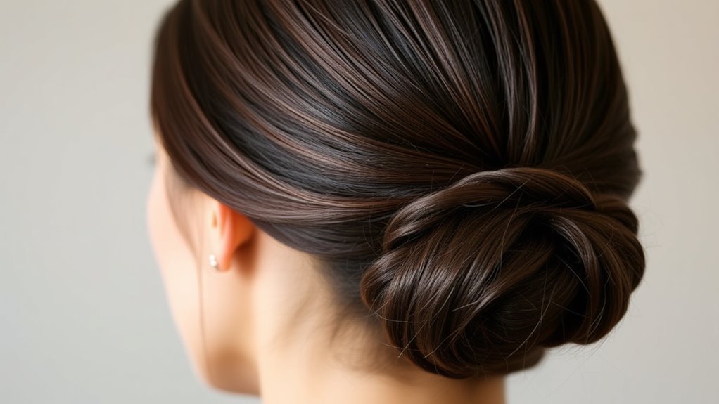 effortless sleek low bun