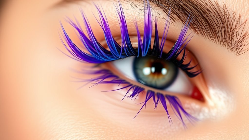 enhance lashes with color
