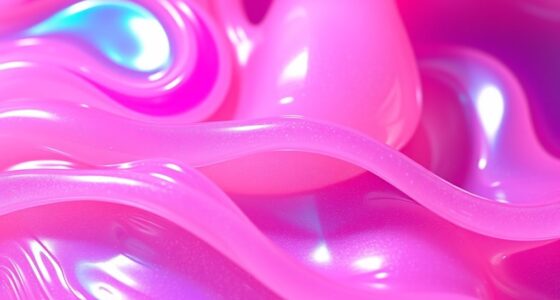 glossy translucent makeup textures