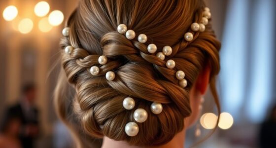pearl adorned elegant updos
