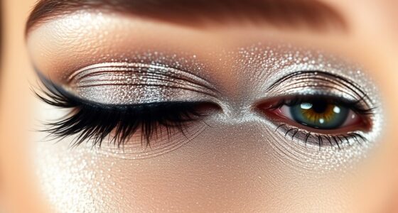 shimmering metallic eye finishes