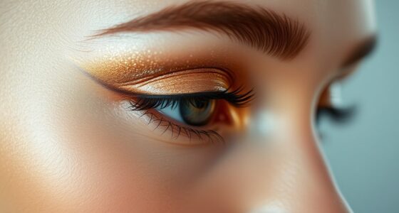 shimmering metallic eye looks