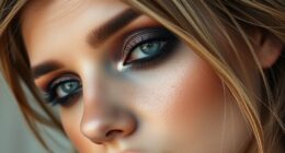 subtle smokey day look