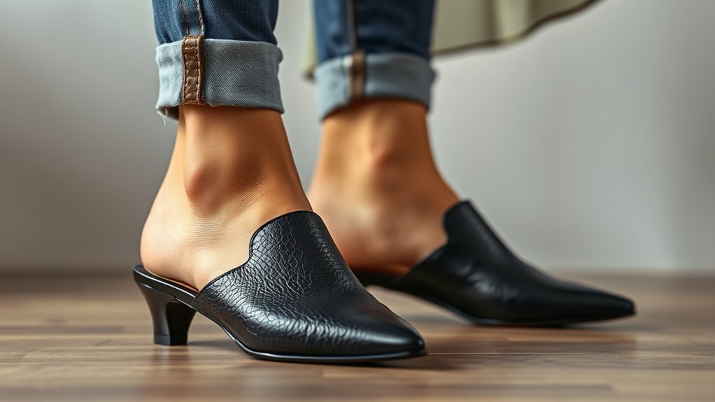 sustainable gender neutral mule fashion