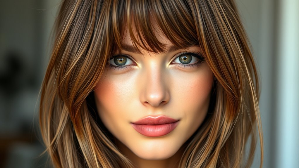 versatile face framing fringe