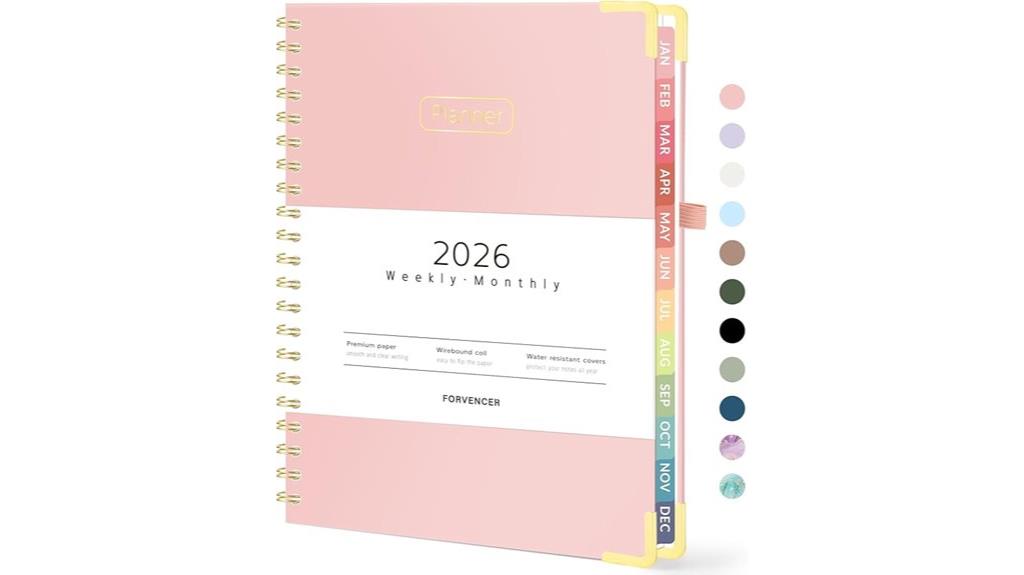 2026 planner hardcover organizer
