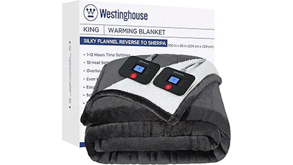 adjustable reversible heated blanket