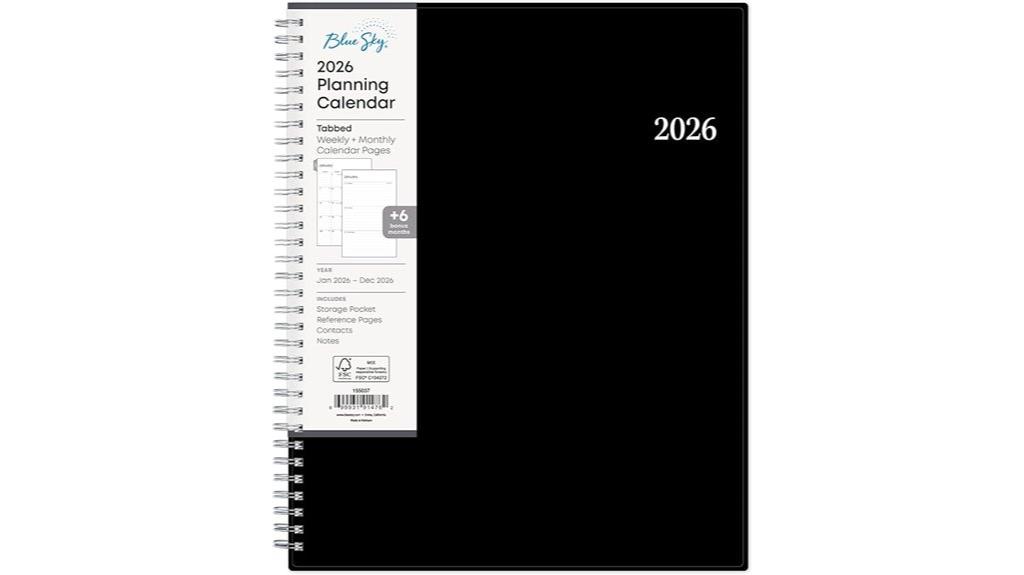 blue sky 2026 calendar