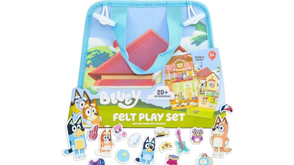 bluey felt playhouse accessories
