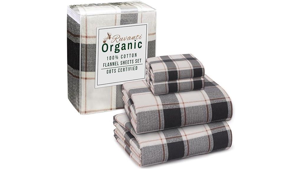 organic queen flannel bedding