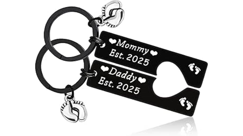 pregnancy announcement jewelry keychain
