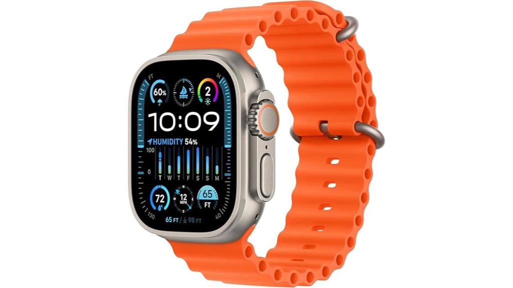 rugged titanium orange band