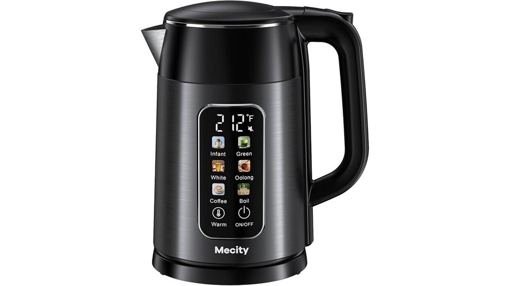 touchscreen kettle with temp