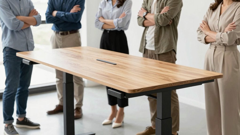 adjust desk height for comfort