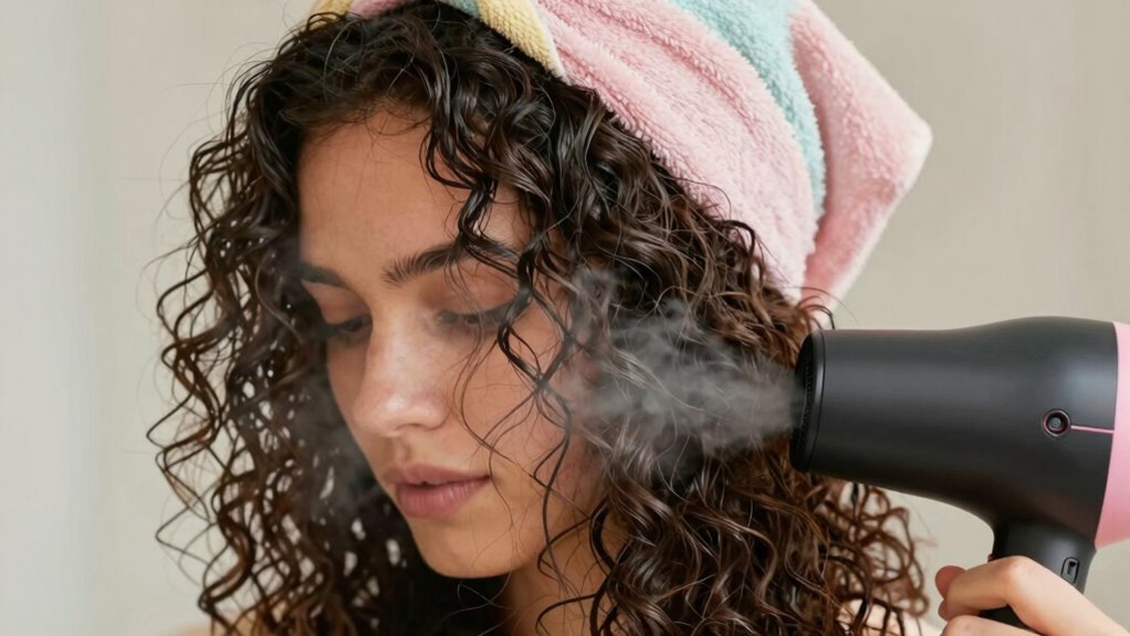 adjust heat scrunch gently