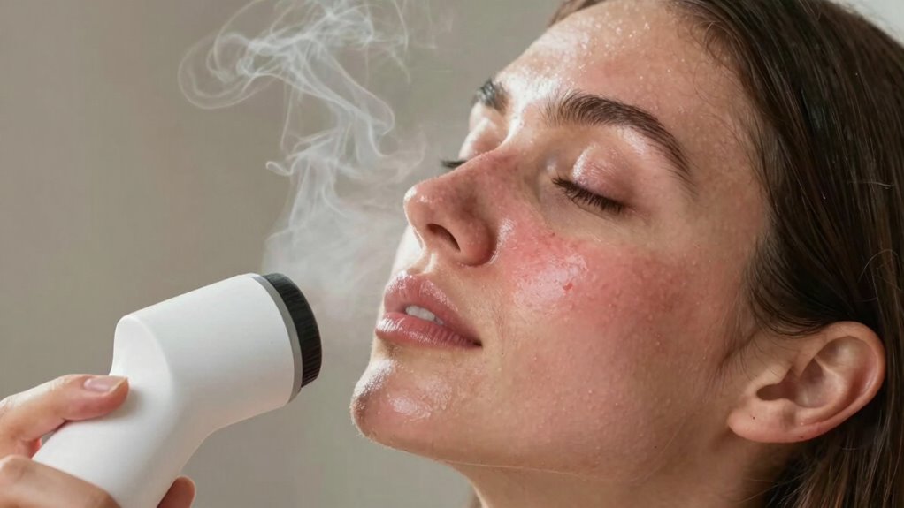 avoid hot steam and overexposure