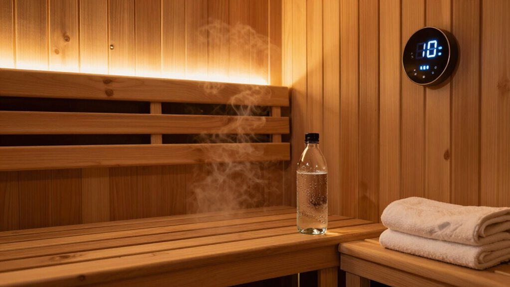 customize sauna temperature and duration