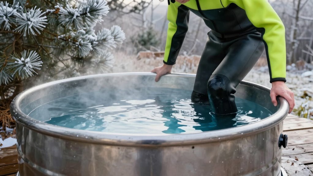 gradually ease into cold water