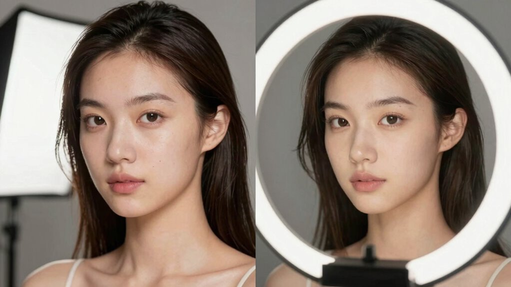 lighting comparison for skin