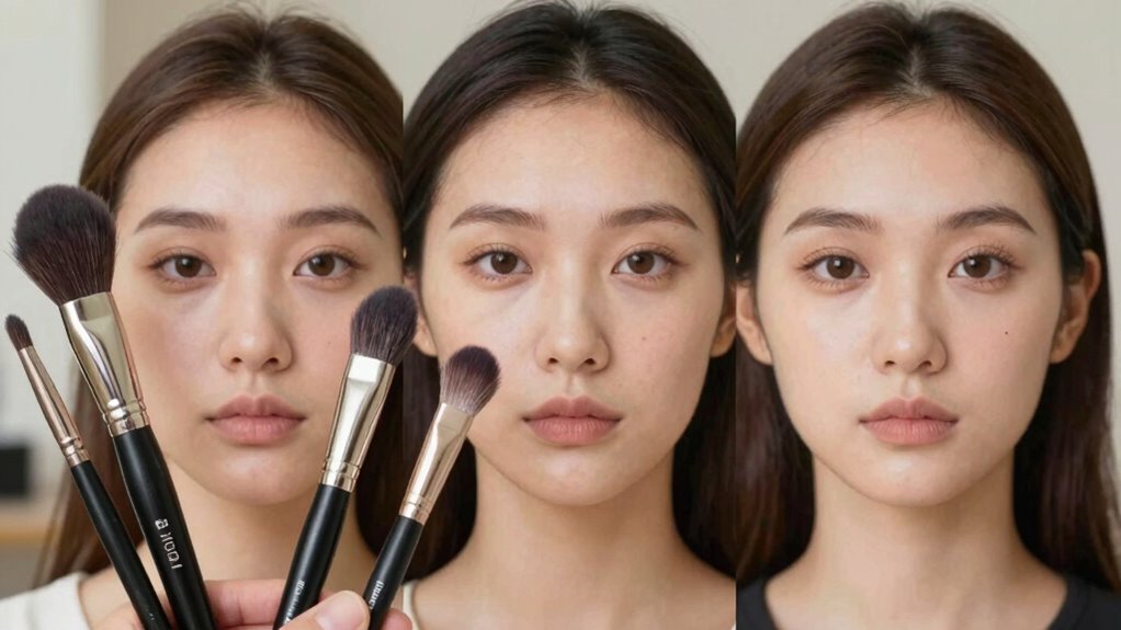 matching brushes to face shapes