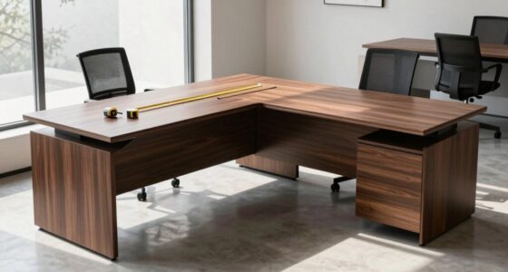 measuring l shaped desk space