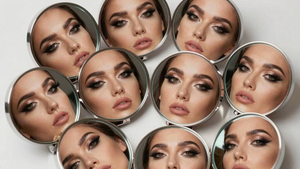 overly detailed makeup application