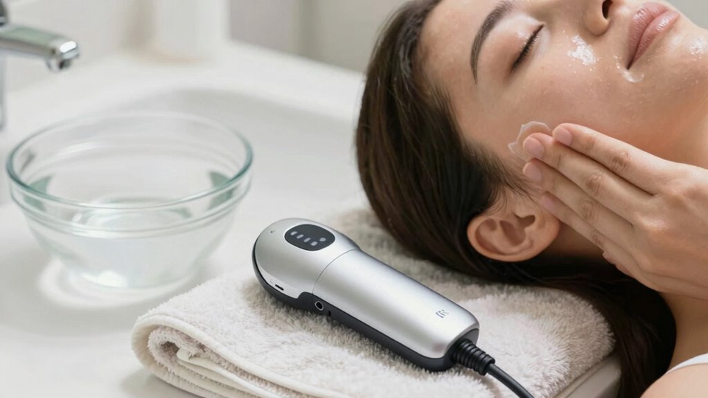 prepare skin check device